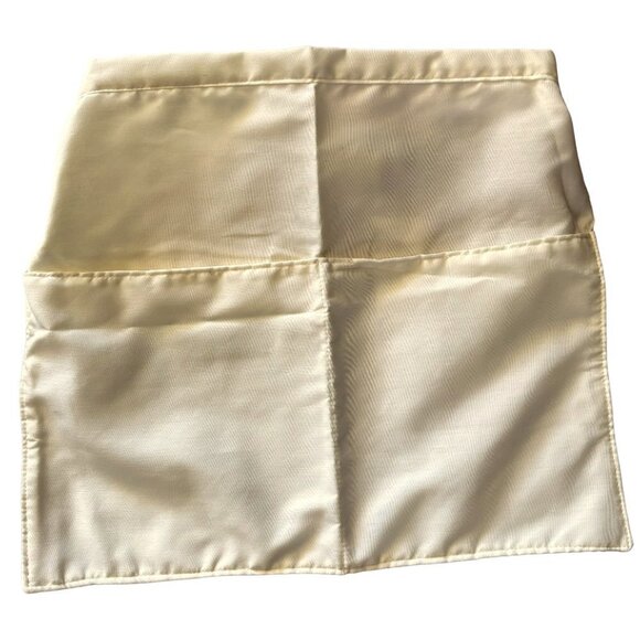 NWOT Bundle of 2 Waist Aprons 2 Large Deep Pockets Pale Yellow Server Garden New - Picture 2 of 3